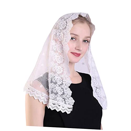 Mantilha Véu Tule Cachecol Curto Para Noivas Véu De Noiva Cachecol De Renda De Véu Lenço Cobrindo a