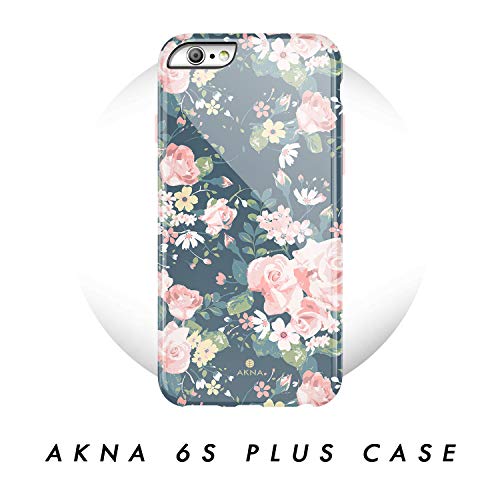 AknaCase Case Compatible with iPhone 6 Plus & 6s Plus, Vintage Floral Pattern, Hard Silicon Back Cover for Girls (233-U.S)