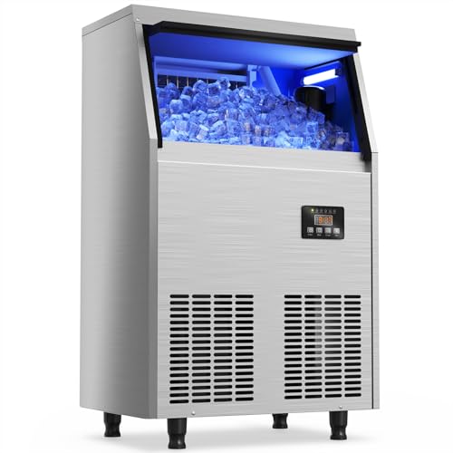 Coolski 100lb Under Counter Ice Maker with Storage Bin