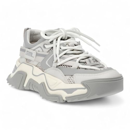 Sneakers Running Kingdom Grey Steve Madden baskets de course grises confortables