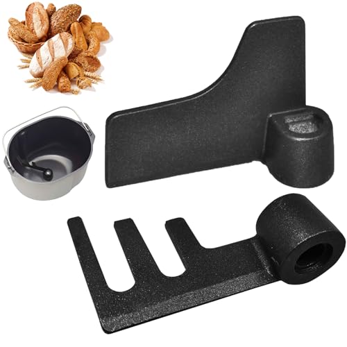 2 Pack Bread Maker Paddle for Panasonic Breadmaker, Kneading Mixing Blade Set for Panasonic Bread Maker, Nonstick Teflon Coated Compatible with SD-255 SD-256 SD-257 SD-2501 SD-2500 SD-2511 SD-ZB2502