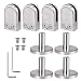 4 Piezas 10-12mm Soporte de Abrazadera Vidrio Clip de Acero Inoxidable 304...