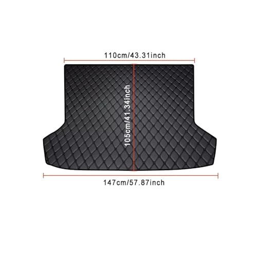 Tapis de coffre pour 508 de 2011 à 2017 revêtement étanche noir