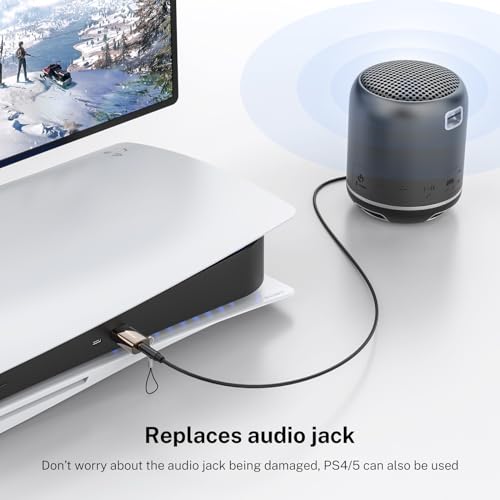 MOSWAG USB to 3.5mm Audio Jack Adapter 2 Pack, USB to Audio Aux Adapter, External Sound Card Converter Compatible with Headset Windows, Desktops, Laptop, Linux, PS4, PC - Thumbnail 4