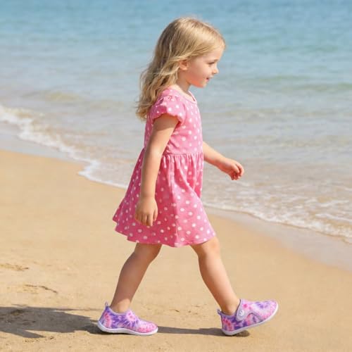 Image of FEETCITY Boys Girls Water Shoes Kids Aqua Socks Quick Dry Barefoot for Beach Swimming Pool