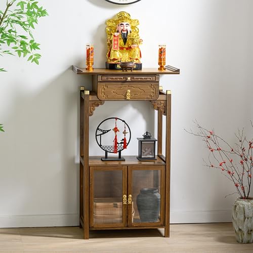 Support à offrandes Feng Shui et meuble d'autel moderne avec rangement