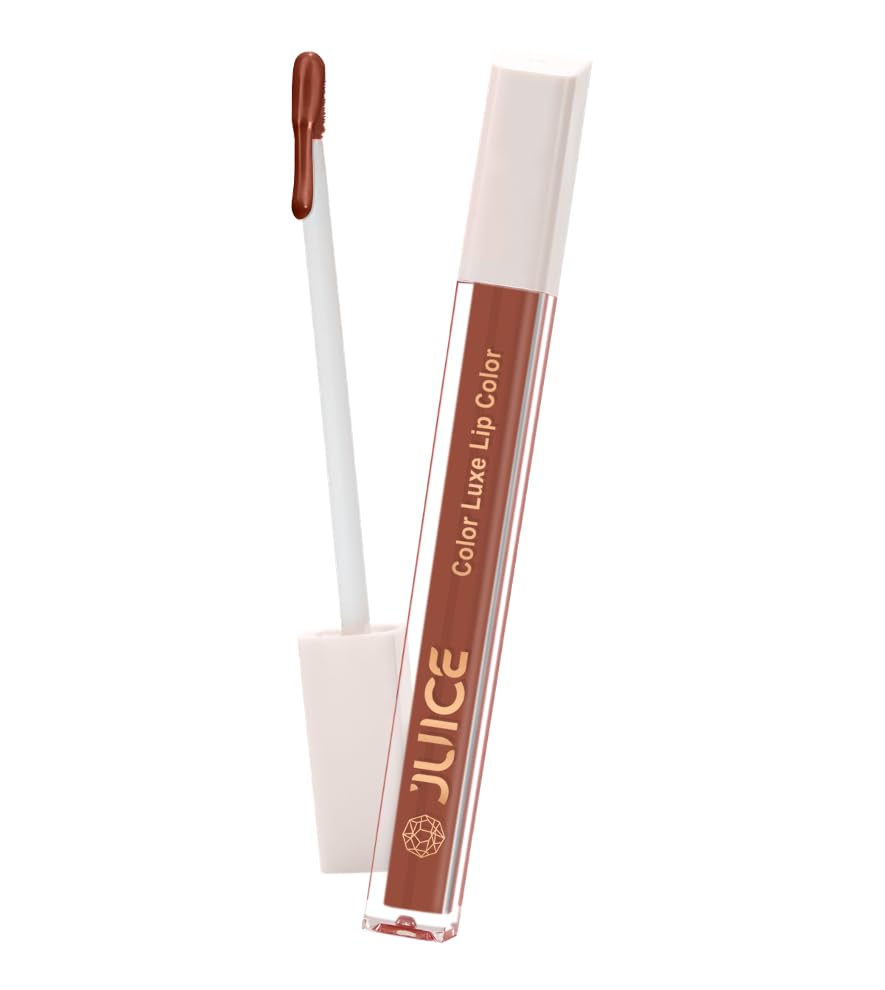 Juice Matte Luxe Lipstick - Vitamin E Enriched, Smudge-Free with Bio Retinol, Moisturizing Lock Technology, SPF 15, Long-Lasting (Natural Nude - M12)-image-40