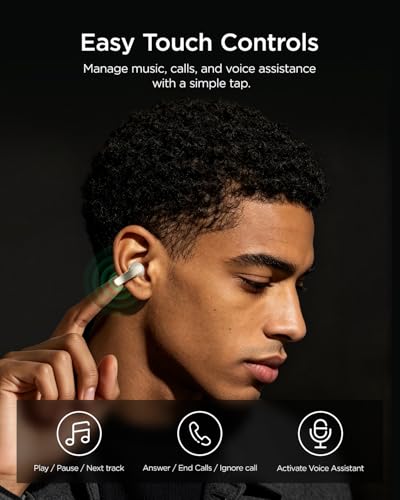 TALIX X7 Bluetooth 6.0 Open-Ear Clip-On Wireless Earbuds w/ Digital Display (Black or White) - image 9