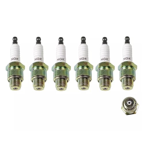 Generic (6x) BU8H (6431) Non-Resistor Spark Plug Pre-Gapped Compatible With Mercury & Mariner BU8H-6PK-01