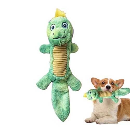 Davivian Plüsch Dinosaurier Hundespielzeug mit Quietscheffekt
