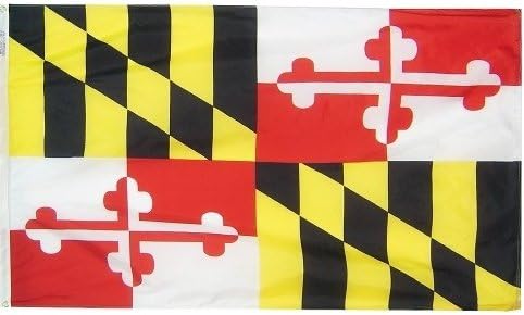 3x5' Maryland Heavy Weight Nylon Flag From All Star Flags