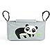 FUTURE FOUNDER Kinderwagen Organizer Kinderwagentasche Buggy Organizer Tasche Universal Multifunktion Kinder Buggy Tasche mit Feuchttuchspender Wickeltasche Kinderwagen-Zubehör Grau