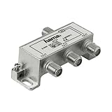 Splittet das einkommende Breitband-Signal auf drei Kabel auf, Verteiler für GA-/BK-Anlagen
