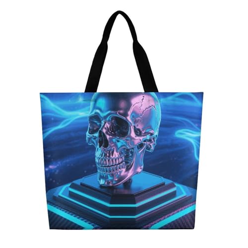 Pensive Woman Tote Bag for Women - Reusable Foldable Grocery Shopping Bag, Crossbody Shoulder Handbag3