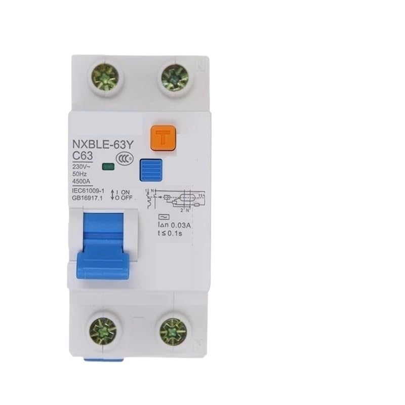 Interruptor diferencial 6 KA de alta sensibilidad 10mA para prevenir descargas eléctricas