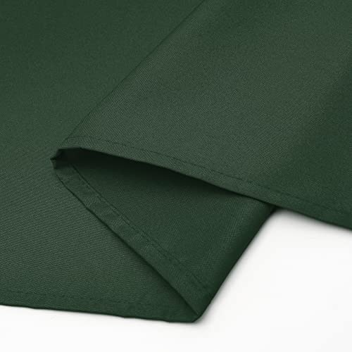 Wewoch Hunter Green Rectangle Tablecloth Wrinkle Resistant Washable Fabric Table Cloth For Dining,Kitchen, Parties Weddings And Outdoor Use 60 Inch By 84 Inch #TOP3