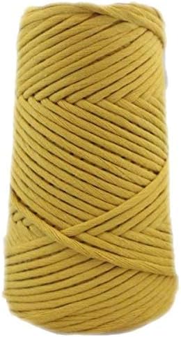 GANXXET Organic Combed Cotton Cone 4MM - Weaving Cotton Cone, Crochet Cotton Cone, Macrame Cotton Cone (Pistachio)