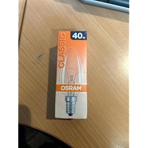 Gloeilamp 40 Watt E14/SES helder Unilux kaarslampen 40 W E 14