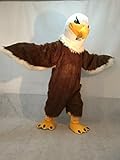 rushopn Fierce Mr. Majestic Eagle Long Hair Mascot Costume