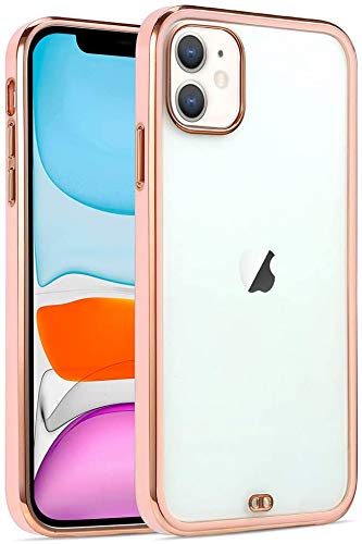 Rejawece Kompatibel mit iPhone 12 Pro Max Hülle, mit Premium-Verbundwerkstoffen, stoßfest, staubdicht, kratzfest, transparent, für iPhone 12 Pro Max 6,7 Zoll (17 cm) - 2020 (Rosa) Cover