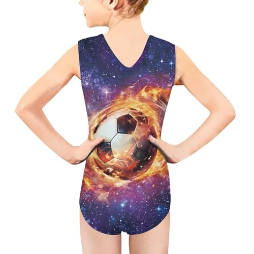Image of One Piece Swimsuit Girls Kids Bathing Suit V Neck Wide Shoulder Strap Toddler Beach Swimwear for 3-14 Years