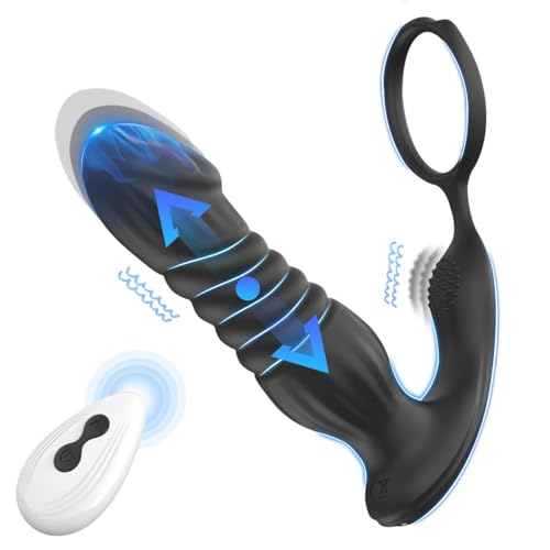 10 Modes Prostrate Device and one-Touch Recovery Portable Soft Silicone Easy to wear Silent and Waterproof Beautifully Packaged Boyfriend Valentines Gifts for Him U26T5
