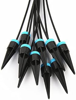 Self Watering Planter Insert for Raised Bed Device Garden Seepage Automatic Device Water Watering Irrigation 10 Dripper Patio & Garden Battery Irrigation Timer (Black, One Size)