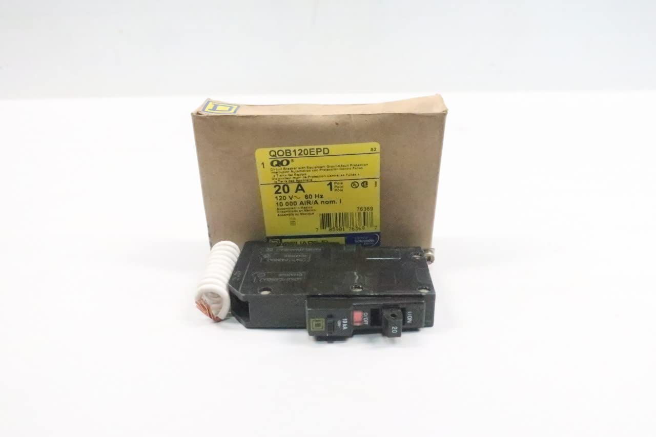 SQUARE D QOB120EPD Miniature Circuit Breaker 1P 20A AMP 120V-AC
