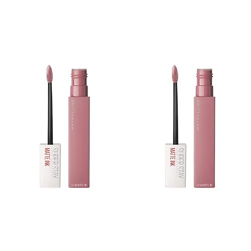 Maybelline New York Super Stay Matte Ink - Lápiz labial líquido de larga duración, color de alto impacto, hasta 16 horas de uso, Dreamer, rosa