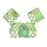 Gilet de sauvetage non gonflable pour avec bras flottants en PVC de dessin animé offrant une flottabilité rapide pour éviter la noyade, éliminant ainsi les risques de fuite d'air des conceptions gonflables traditionnelles