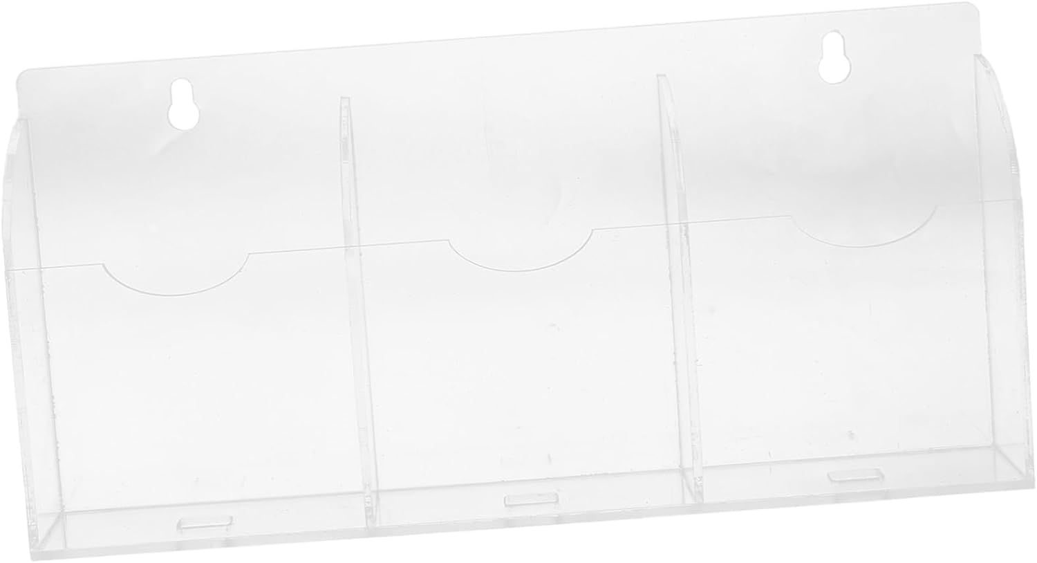 Wall Mounted Phone Holder Organizer with 3 Compartments Acrylic Box