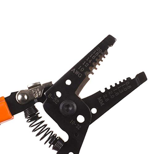 homozy Descascador/Cortador De Fio Profissional Para 10-20AWG Sólido (fio De 0,8-2,6 Mm²)