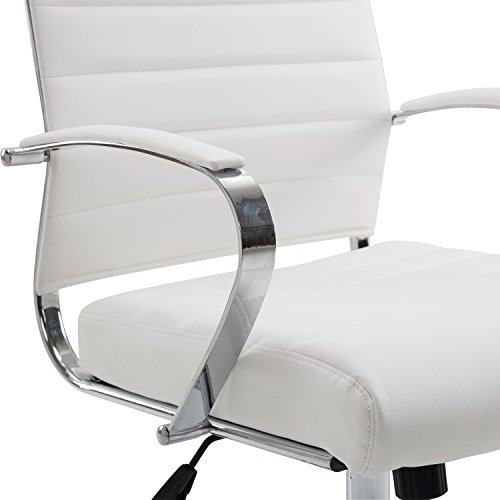 Edgemod Poly And Bark Tremaine High Back Management Chair (White) #TOP4