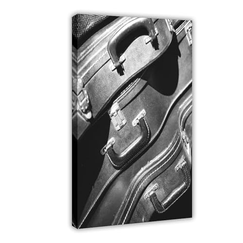 Toile décorative noir et blanc 20,3 x 30,5 cm pour aménagement de bureau moderne