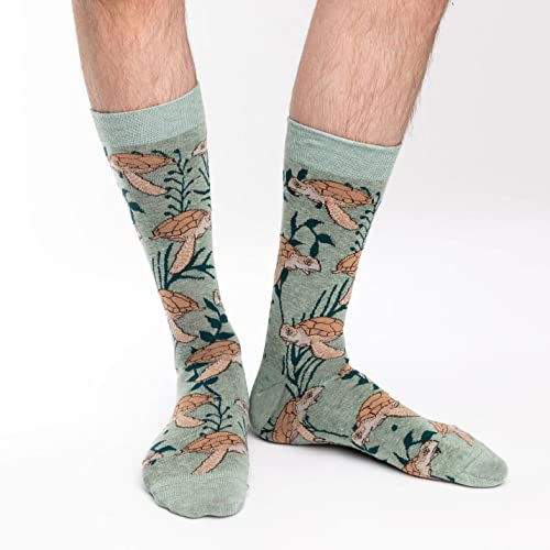 Good Luck Sock Men's Fish and Ocean Animal Socks, Adult2