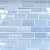 Big Blue Glass Subway Tile for Kitchen Backsplash or Bathroom/Showers, 3x6