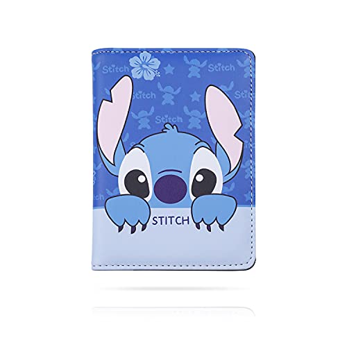 Étui de passeport en cuir pour femme et fille Motif dessin animé, a, Stitch Porte-passeport Cover