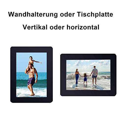 Bilderrahmen,4er Set10x15cm Bilderrahmen-Set Fotorahmen aus Holz Plexiglas, Hoch- & Querformat, Fotorahmen Wand… – Bild 4