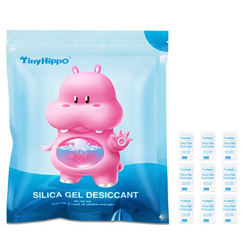 TinyHippo [ 320 Packs ] 0.5 Gram Silica Gel Packets for Moisture, Food Safe Small Desiccant Bags for Spices Jewelry Seed Ammo Storage