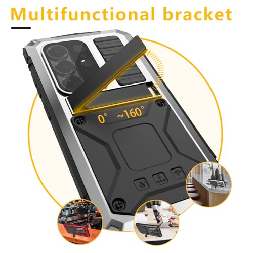 Coque métal Samsung S26 Ultra argentée armure intégrale premium - 6