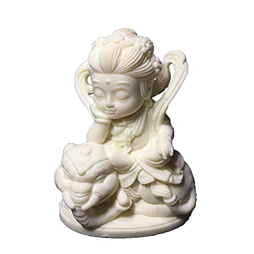 Estatua en Miniatura de Bodhisattva de Personaje Budista de Dibujos Animados Figuras budistas Chinas Manualidades de decoración del hogar Cover