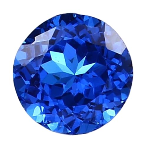 Spinelle bleu de Ceylan véritable rond facetté 8x8mm joaillerie fine GH_NAT_09051