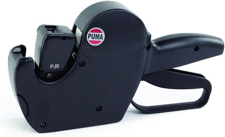 Puma PJ8-8 Digit Price Gun, with 4,500 Free White Price Labels and Spare Ink Roller