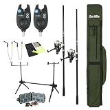 FISH XPRO Carp Set Plus 2 Spad   Carp Rod Set Black   96 Piece   Bite Alarm   Swingers   Rodpod   Dossier   Holdall   Extra complet   Tout ce dont vous avez besoin !