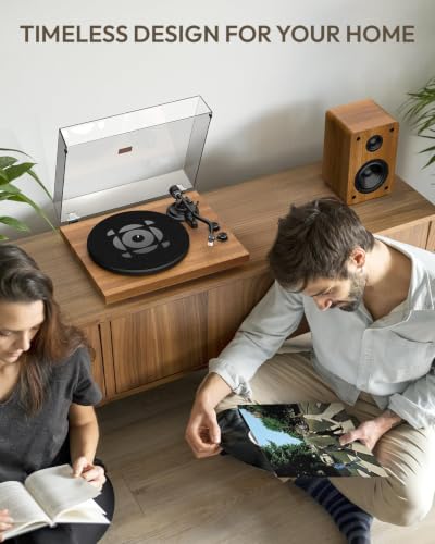 QLEARSOUL SoulBox S1 Vinyl Record Player with Stereo Speakers - image 6