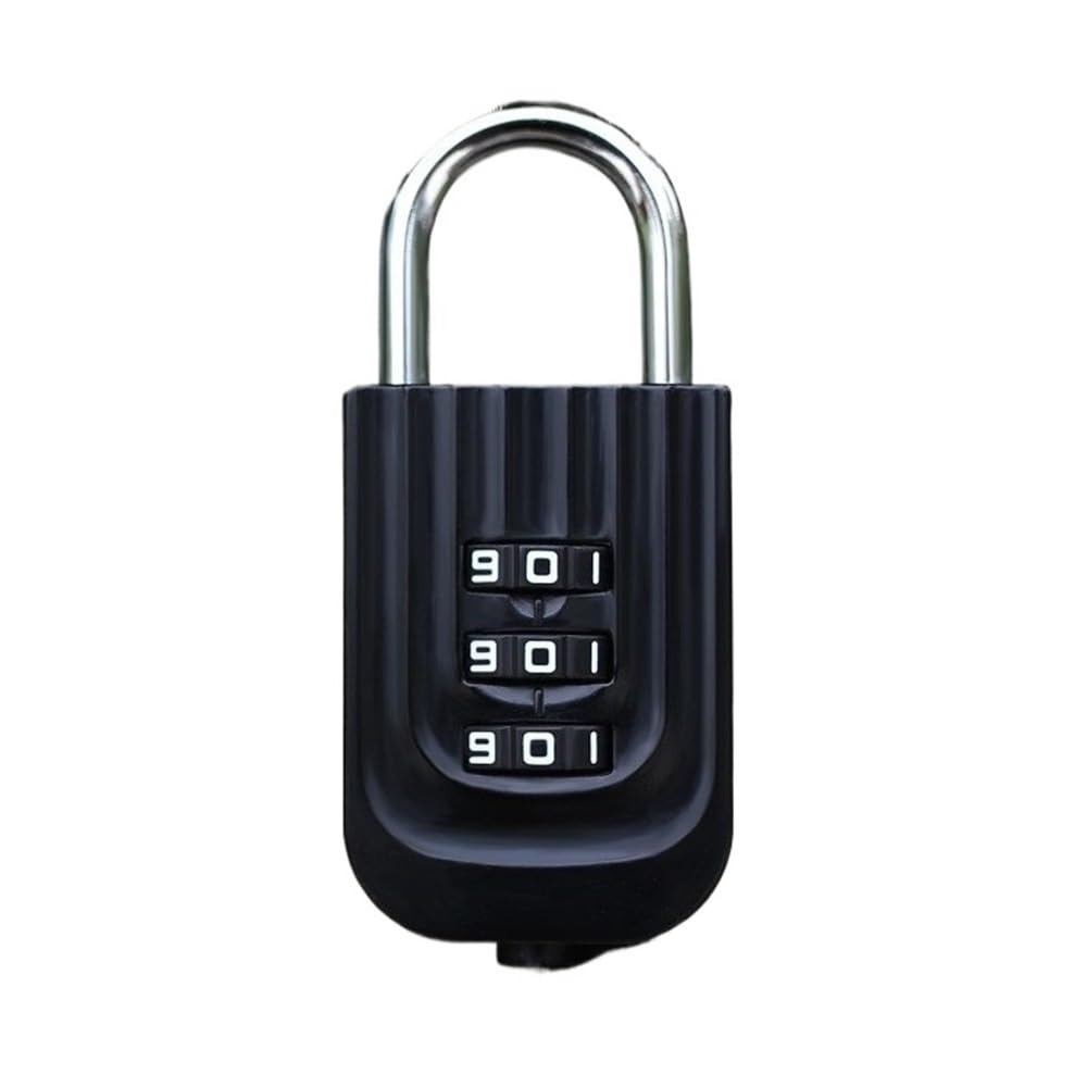 Suitcase Locks, 3 Digit Password Padlock Multicolor(Black)