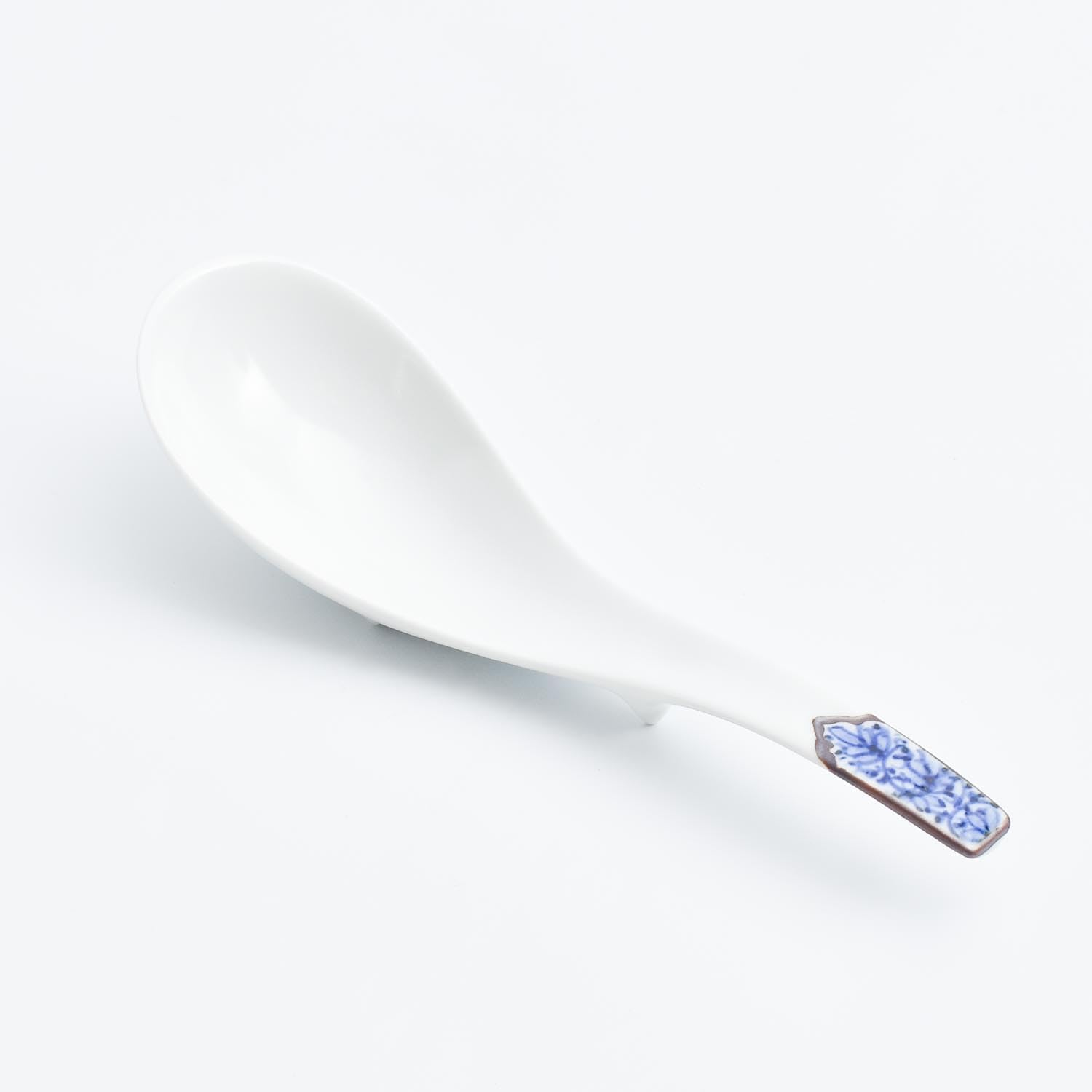 Arita Ware R2350 "Ultimate Astragusa" Madori Pattern (Blue/Blue) Diameter Approximately 6.3 inches (16 cm), Lotus Spoon, Ceramic 20th Anniversary Design, Microwave and Dishwasher Safe, Made in Japan