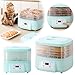Food Dehydrator for Fruits Veggies Meats Snacks, Adjustable Temperature, Blue