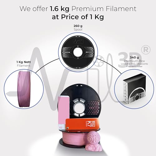 Image of NFIL3D Matte HS PLA+ Pink - 3D Printing Filament | Compatible with All 3D Printers | 1.75mm | 1kg Nett Weight