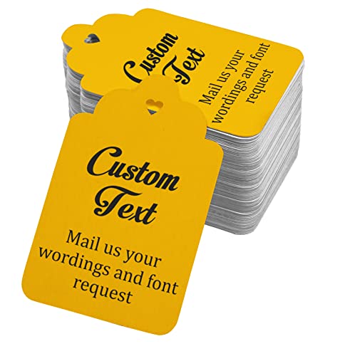 100 pezzi su ordinazione etichette ciondoli favore...